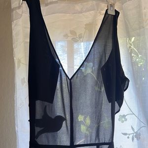 Backless black jumpsuit